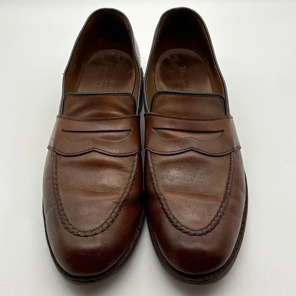 Allen Edmonds Randolph Bench Welt Penny Loafers- Size 12 2A Brown